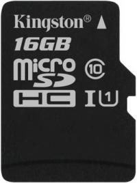   Kingston microSDHC 16GB class 10 UHS-I U1   -  2