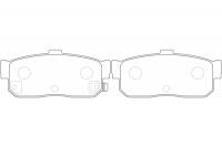 Тормозные колодки задние NIBK PN2224