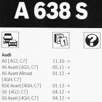 Комплект бескаркасных щёток Bosch Aerotwin A638S 650/530 мм 3397007638 - фото 3