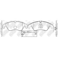 Тормозные колодки передние дисковые с датчиком износа NIBK PN0477W