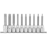 Набор головок Ombra со вставкой Torx 10 пр. 1/2" T20-T70 L-100 мм на планке 921910