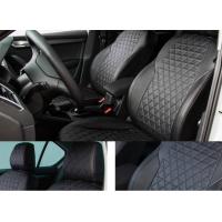 Автомобильные чехлы Seintex KIA CERATO IV sd 2018- Ромб черные 93419 - фото 2