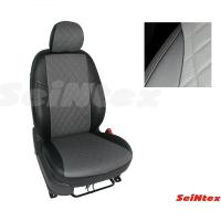 Автомобильные чехлы Seintex RENAULT KAPTUR 2016- 40/60 Ромб черные 88599 - фото 3