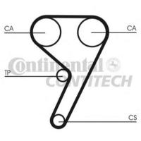Комплект ремня ГРМ Contitech CT881K2