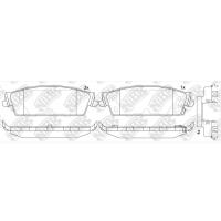 Тормозные колодки задние NIBK PN51013